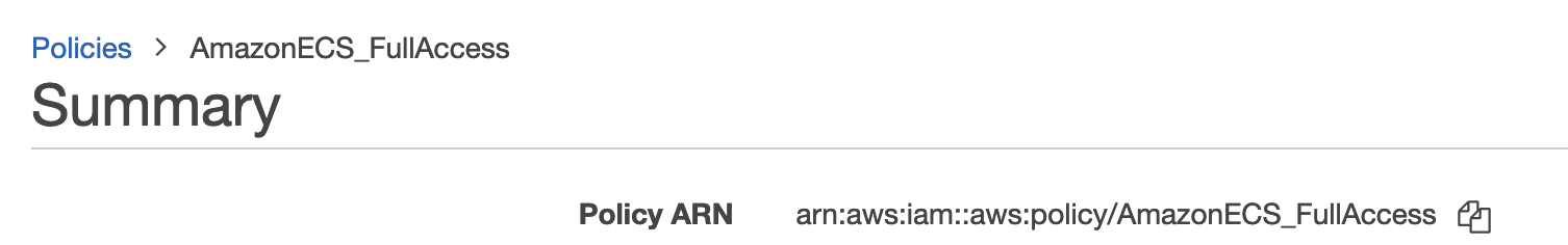 ECS Full Access Policy