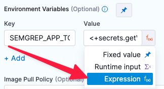 set the value type